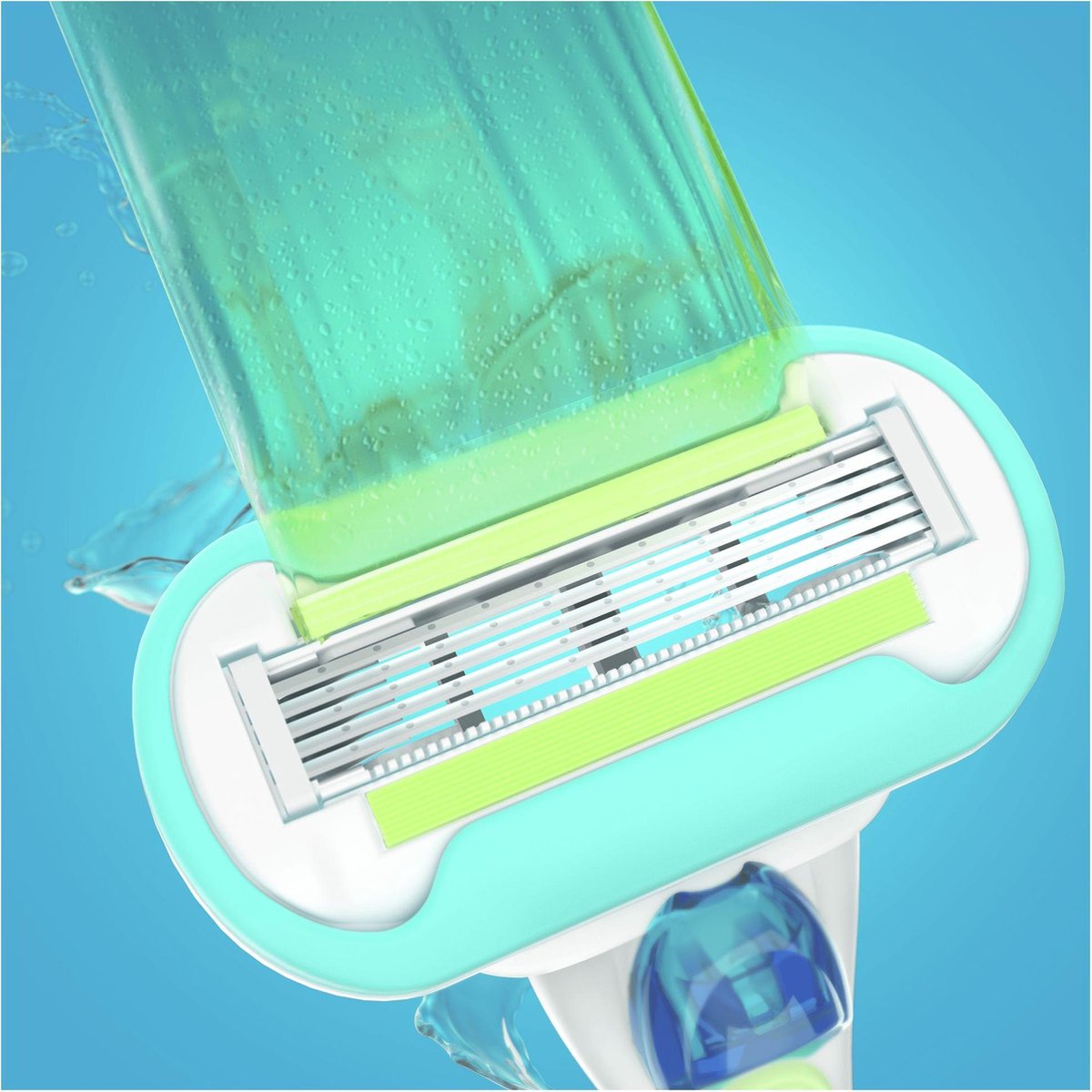 Verpakking Gillette Venus scheermesjes met 5 mesjes, 'extra smooth' met een diamant.