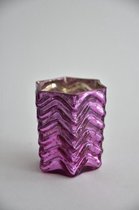 Sfeerlichten - Waxineglas Ster Middel 8x8x8cm Pink