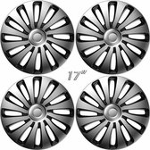 Wieldoppen SEPANG-GTS 17 inch zilver/zwart (set a 4 stuks in doos)