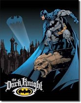 Batman The Dark Knight.  Metalen wandbord 31,5 x 40,5 cm.