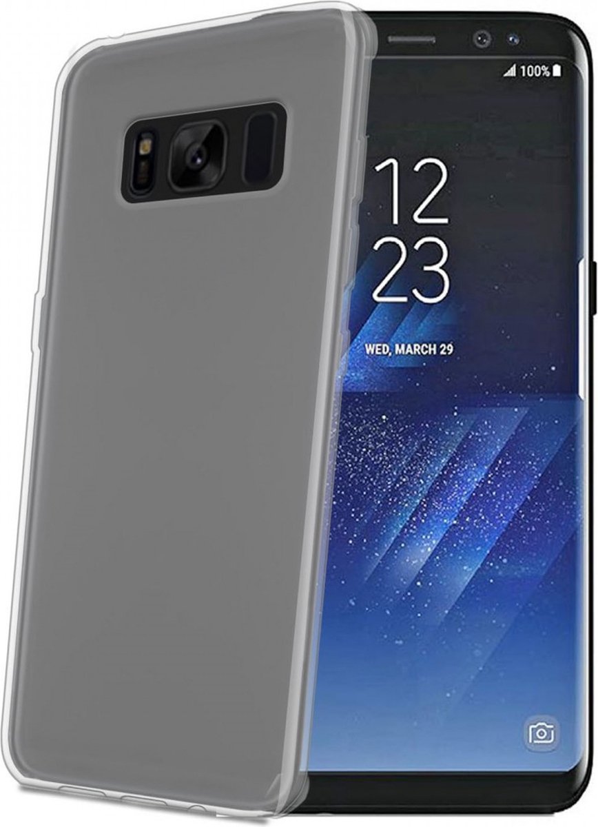 Celly Gelskin TPU Back Cover - Geschikt voor Samsung Galaxy S8+ (Plus versie) - Transparant