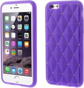 Mobigear Diamond Siliconen Backcover voor de iPhone 6(s) - Paars