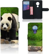 Nokia 7.2 | Nokia 6.2 Telefoonhoesje met Pasjes Panda