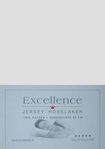 Excellence Jersey Hoeslaken - Tweepersoons - 160x200/210 cm - Light Grey