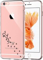 Apple Iphone 6 Plus / 6S Plus Transparant siliconen hoesje (Hagedis)