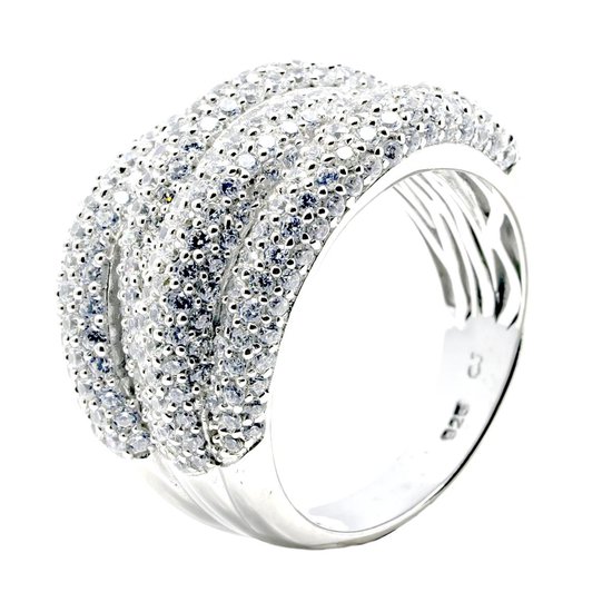 Ring - zilver - Zirkonia - Verlinden juwelier