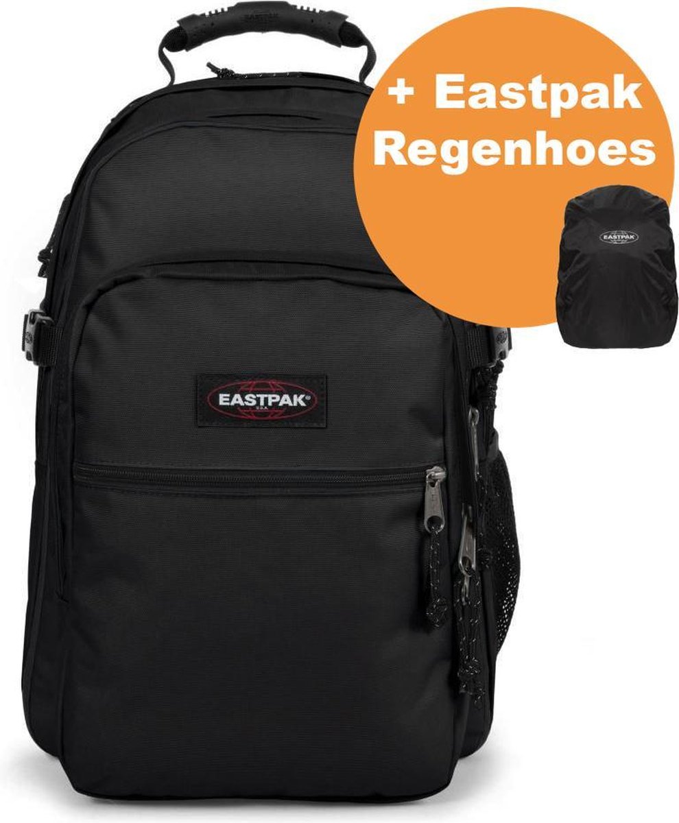 Eastpak Tutor Rugzak Black + Regenhoes Eastpak | bol.com