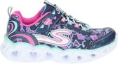 Skechers Heart Lights Meisjes Sneakers - Blauw - Maat 29
