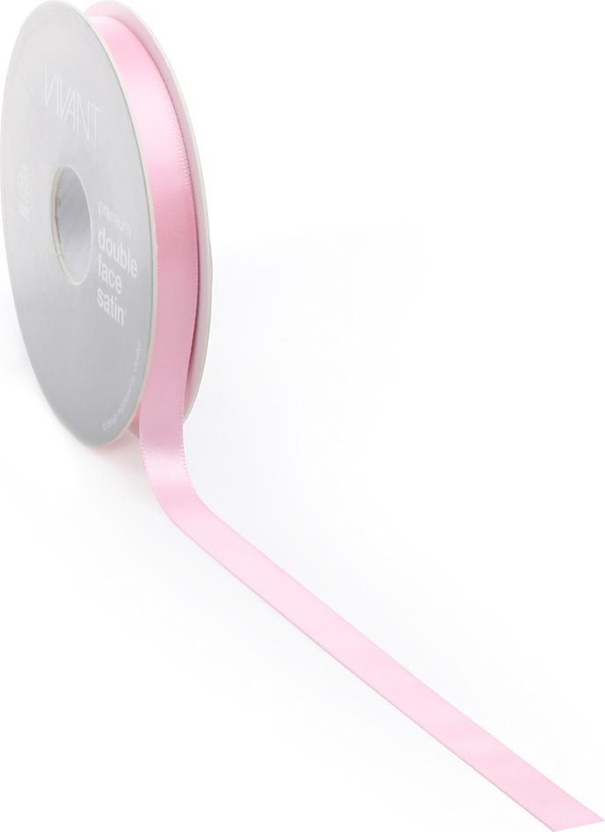 Baby Roze Satijnlint – 10 mm × 25 m – Satijn