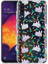 Galaxy A50 Hoesje Funny Rabbit - Designed by Cazy