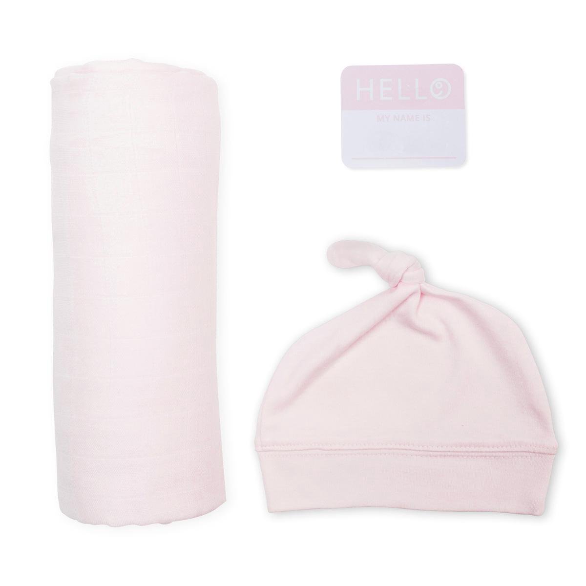Lulujo Hello World - Swaddle & Mutsje - Pink
