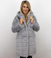 Gentile Bellini Bontjas Dames – Parka – Grijs