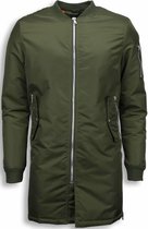 STEGOL Winterjassen - Biker Winterjas Parka - Urban Bomber Jack - Groen - L