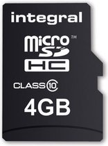 Integral UltimaPro - Flash memory card ( microSDHC to SD adapter included ) - 4 GB - Class 10 - microSDHC