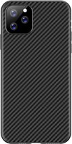 Luxe Carbon Backcover voor Apple iPhone 11 Pro - Zwart - TPU