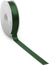 Satijn lint 10 mm groen op rol van 25 meter