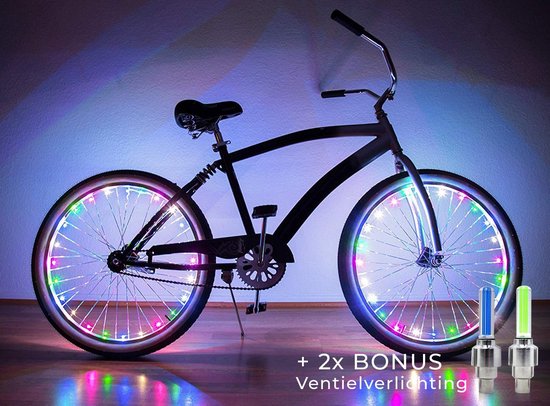 2x LED Fietswiel verlichting - Fietsspaak verlichting - Wielverlichting -  Fietslampjes | bol.com