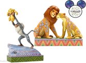 Rafiki with Simba and Simba with Nala by Jim Shore, Disney Traditions