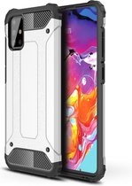 Armor Hybrid Back Cover - Samsung Galaxy A71 Hoesje - Grijs