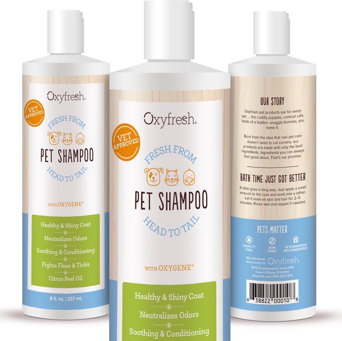 Geestelijk hefboom Havoc Oxyfresh Pets Hondenshampoo & Kattenshampoo - 237ml - Diervriendelijke  shampoo voor... | bol.com