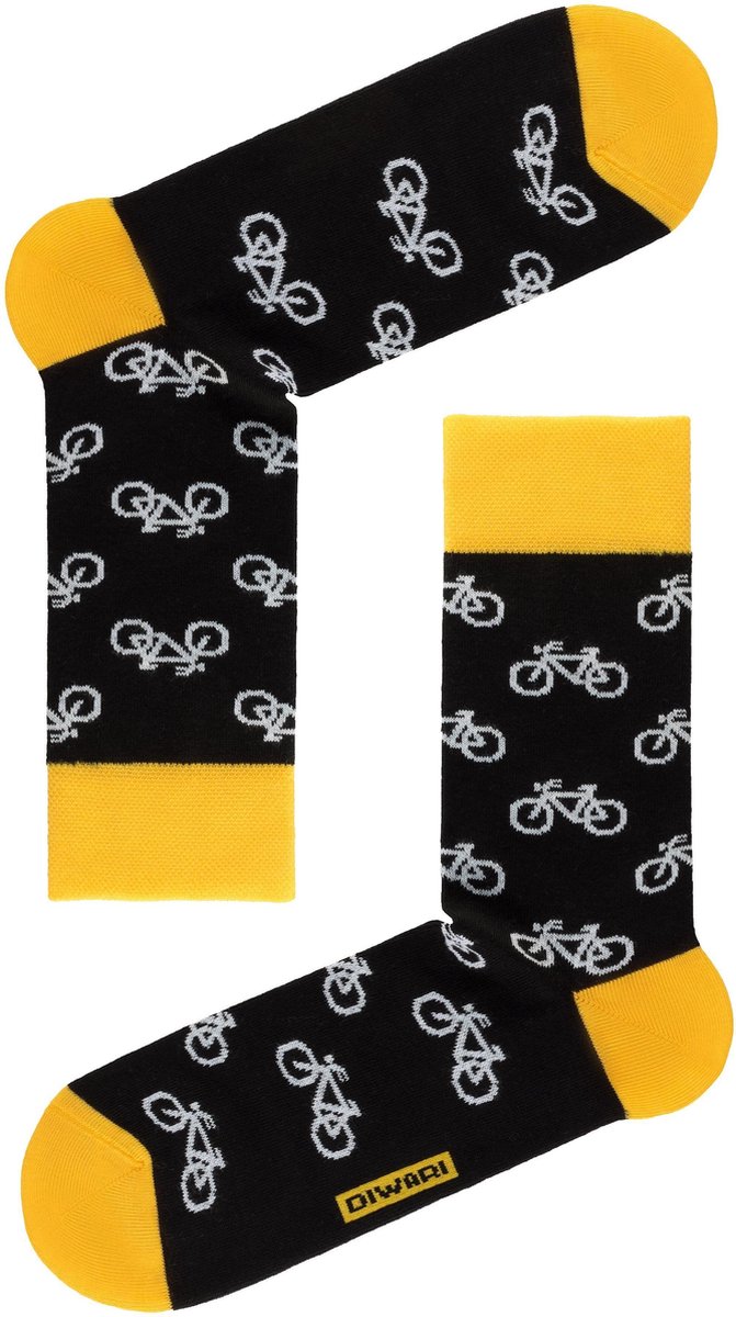3-PAAR trendy herensokken, fiets patroon, geschenkset, Maat 40/41