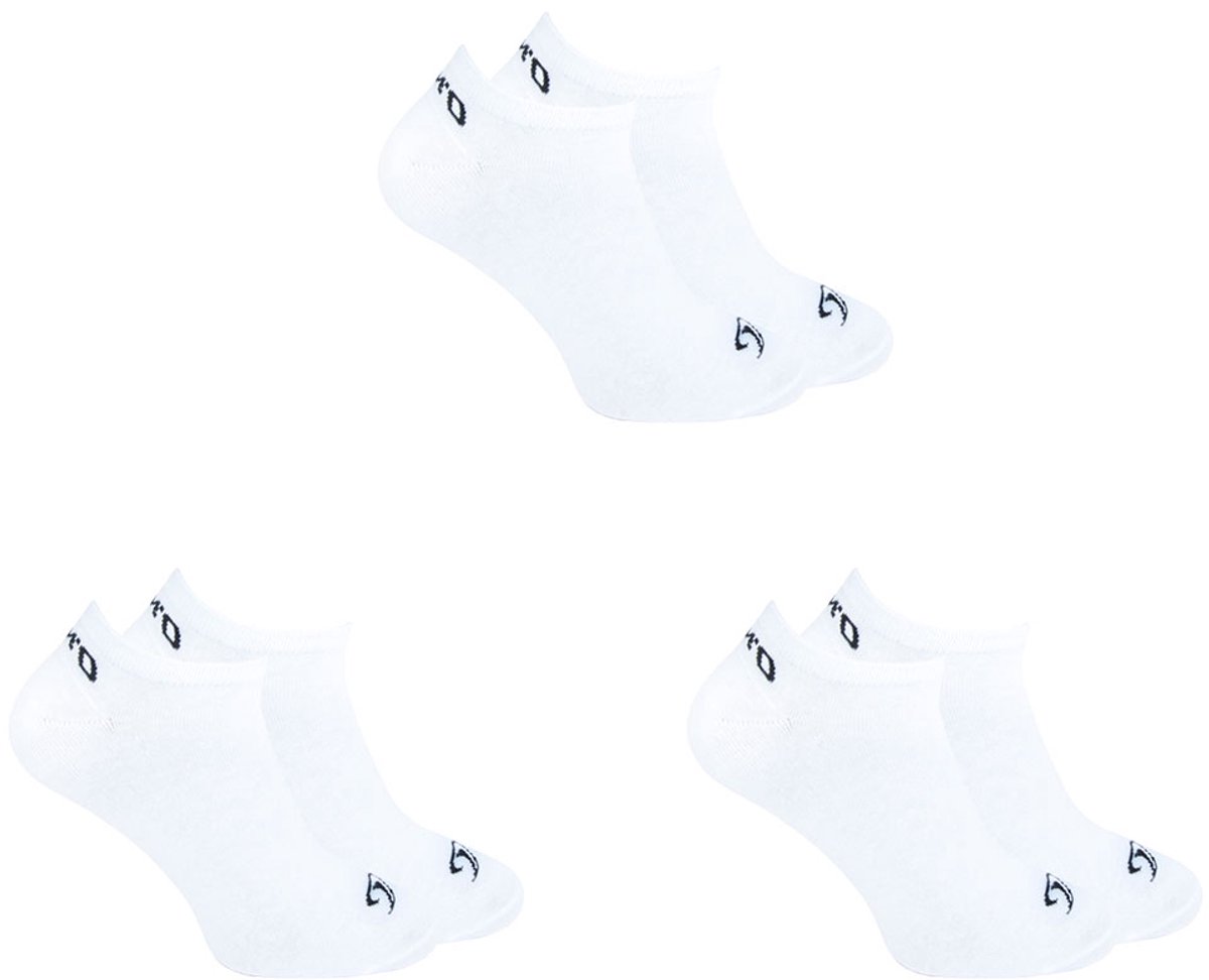 O’Neill 6-Pack Sportieve Sneakersokken Katoen met Logo Heren Dames – 35-38 730003 Wit