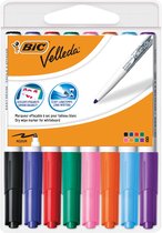 Bic Velleda Whiteboardmarkers met Etui - 8 kleuren/stuks
