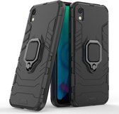 Huawei Y5 2019 / Honor 8S Robuust Kickstand Shockproof Zwart Cover Case Hoesje ABL