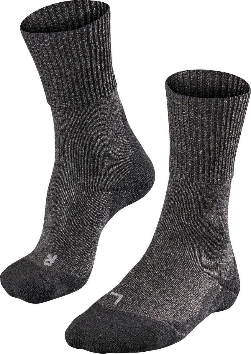 FALKE TK1 Wool anti-blaar dik wol functioneel materiaal wandelsokken dames Grijs