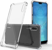 Hoesje geschikt voor Huawei P20 hoes - Anti-Shock TPU Back Cover - Transparant