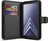 BeHello Samsung Galaxy A6+ Hoesje - Gel Wallet Case Met Ruimte Voor 3 Pasjes Zwart