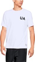 Under Armour - Be Seen S/S Graphic Drop - Wit t-shirt - L - Wit