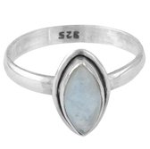 Jewelryz Fela Edelsteen Ring | 925 sterling zilver met maansteen | Maat 16