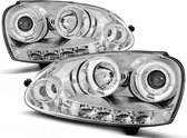 Koplampen dual halo rims VW GOLF 5 10 03-09 ANGEL EYES CHROOM