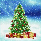 Diamond Painting Volwassenen - Ronde Steentjes - Volledig Pakket - Hobby - Diamond Dotz® - LA51143 - Kerstboom 30.50 x 30.50cm