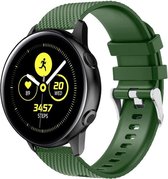 Universeel Smartwatch 20MM Bandje Siliconen met Gesp Sluiting Groen