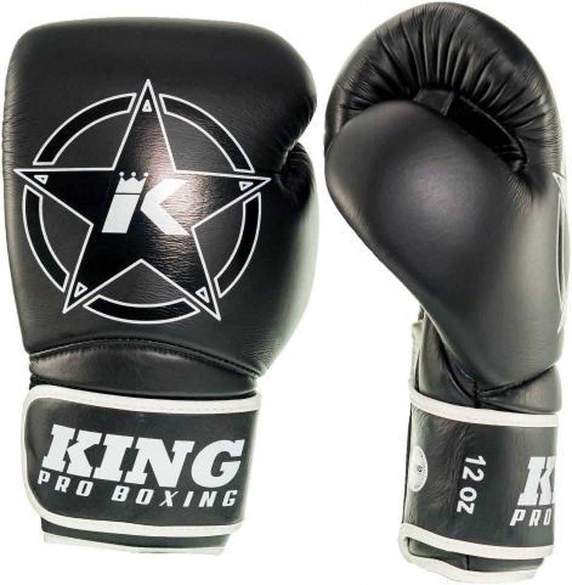 King (kick)bokshandschoenen Vintage 2 Zwart 12oz