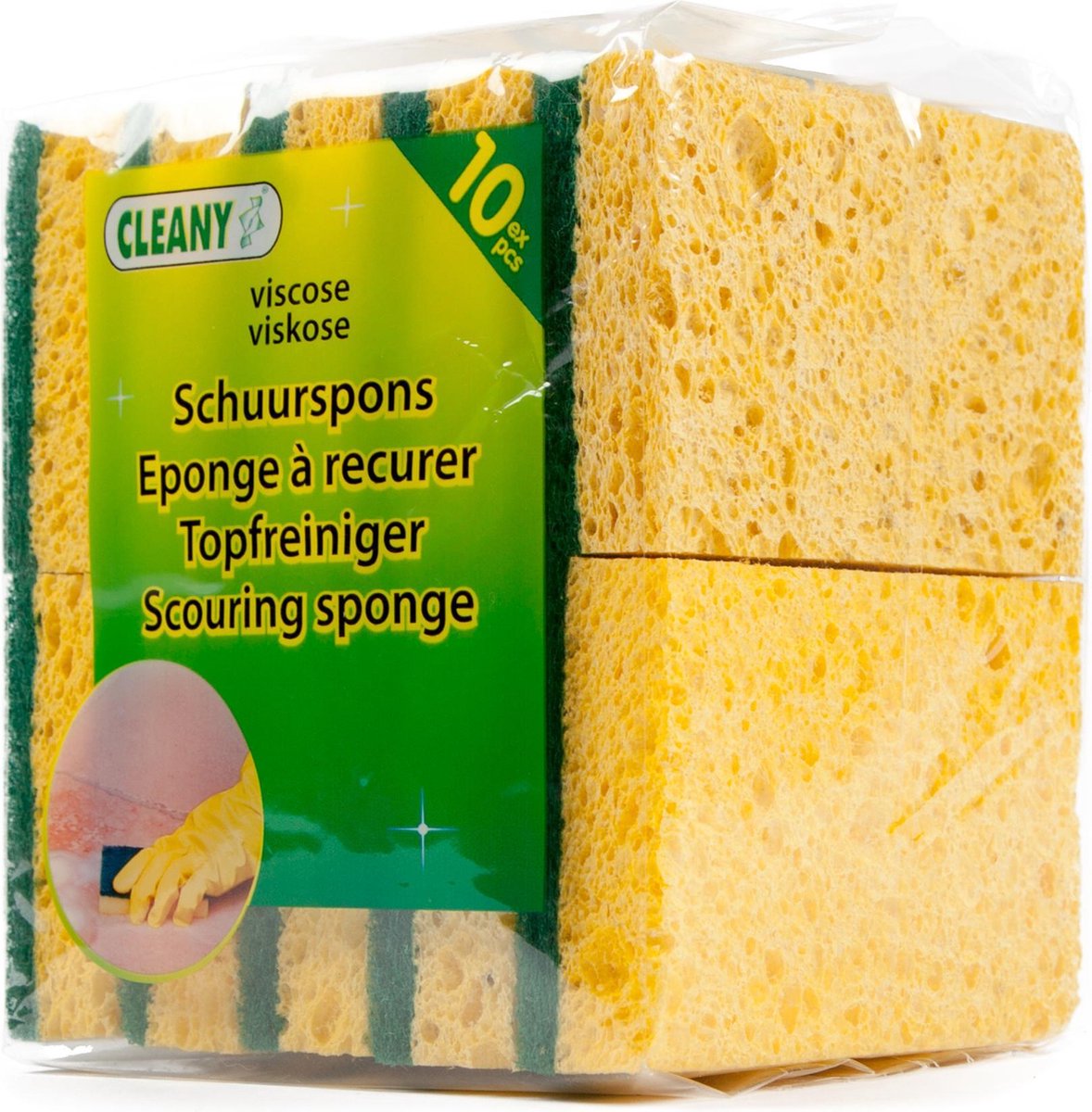 Viscose Schuurspons Set van 10