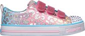 Skechers Twinkle Lite Sparkle Spots Meisjes Sneakers - Roze - Maat 31