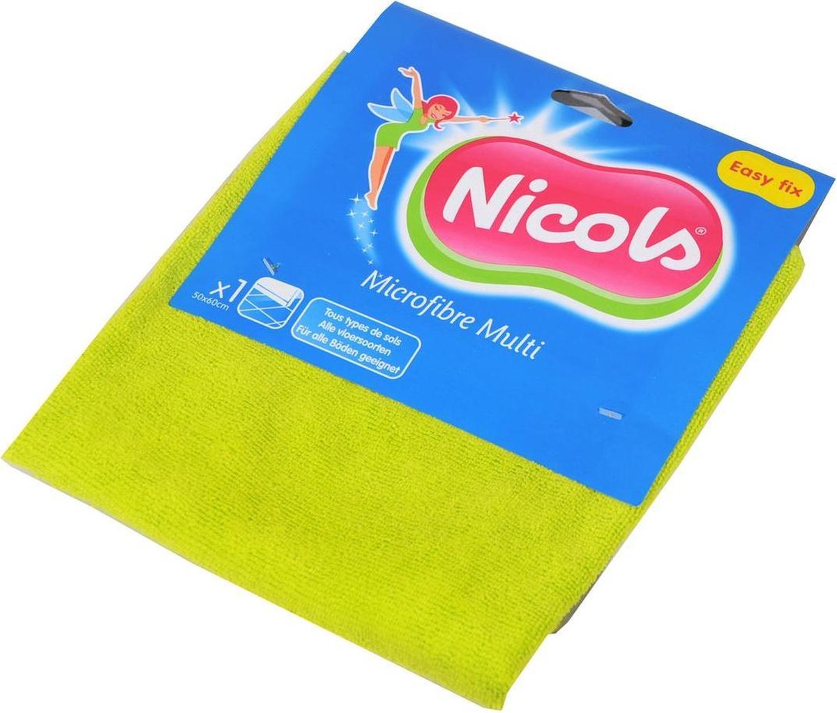 Nicols тряп.для мыт.пола микроф.мульти 1шт (5410721122694)