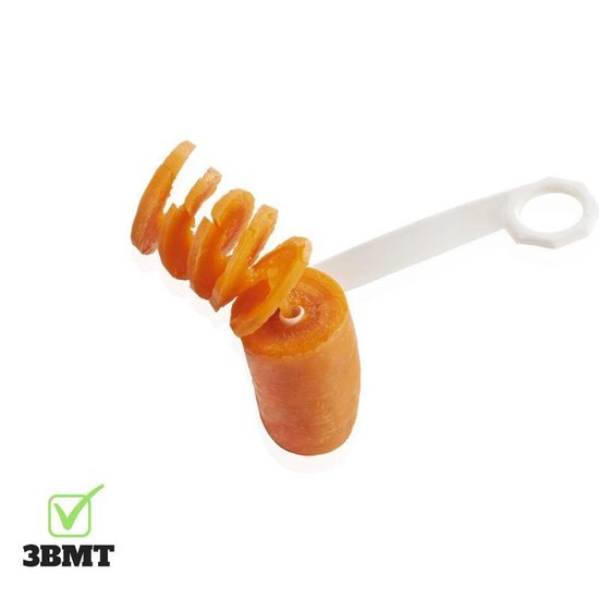 bol.com | 3BMT - aardappel spiraal snijder - potato twister - wit