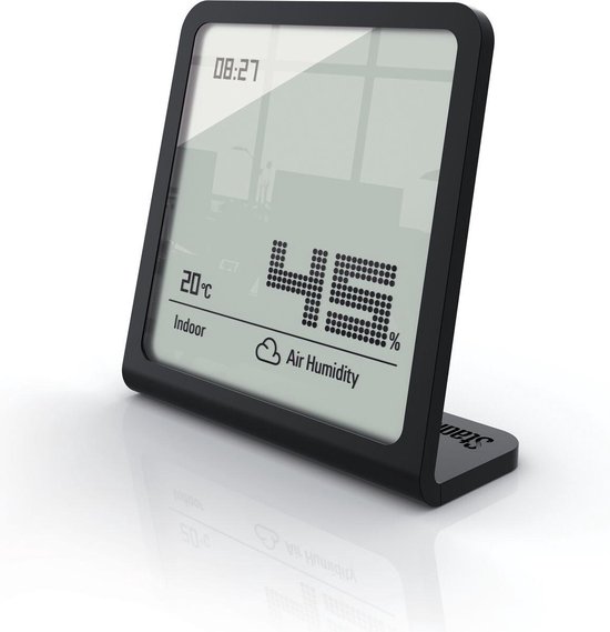 - Selina - Hygrometer - Luchtvochtigheidsmeter - Zwart
