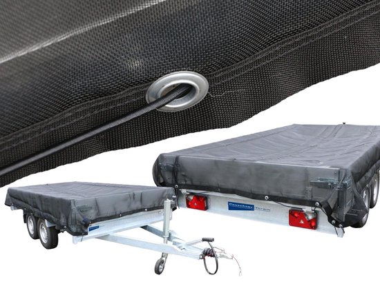 Aanhangernet Fijnmazig Zware Kwaliteit - Zwart 2.50x4.50mtr - inclusief