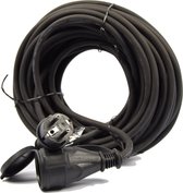 Verlengsnoer - Spatwaterdicht IP44 - Met randaarde - 20 meter - Verlengsnoer - Verlengsnoer - 20 meter - Verlengsnoer 20 meter\kleine formaat
