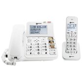 Geemarc Telecom AMPLIDECT COMBI 295 Téléphone analog/dect Identification de l'appelant Blanc