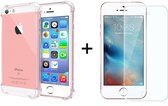 iPhone SE 2016 en iPhone 5 en iPhone 5S hoesje shock proof case hoes cover - 1x iPhone 5/SE 2016/5S Screenprotector
