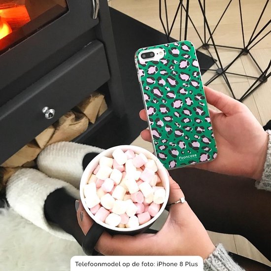 FOONCASE Coque souple TPU iPhone 11 Pro - Coque arrière - COLLECTION WILD / Léopard / Imprimé léopard / Vert
