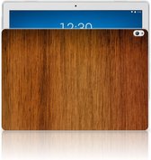 Lenovo Tab P10 Silicone Tablet Hoes Donker Hout