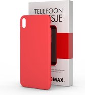 BMAX Hoesje Rood geschikt voor iPhone XS Max / Dun en beschermend telefoonhoesje / Case