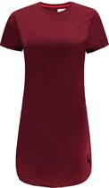 Re-Born Lang Sport T-shirt Kapmouw Dames - Burgundy - Maat XL